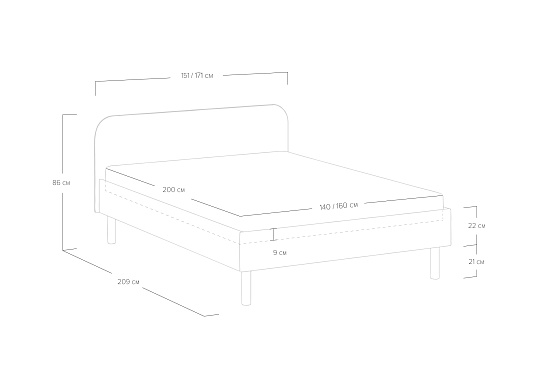 Кровать Hanna